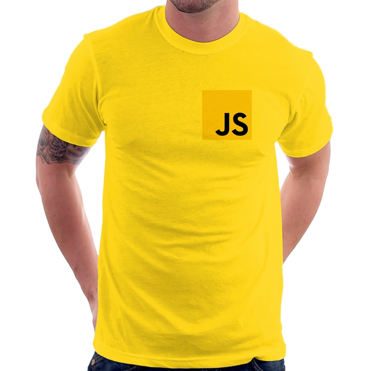 Camiseta JavaScript - Amarela