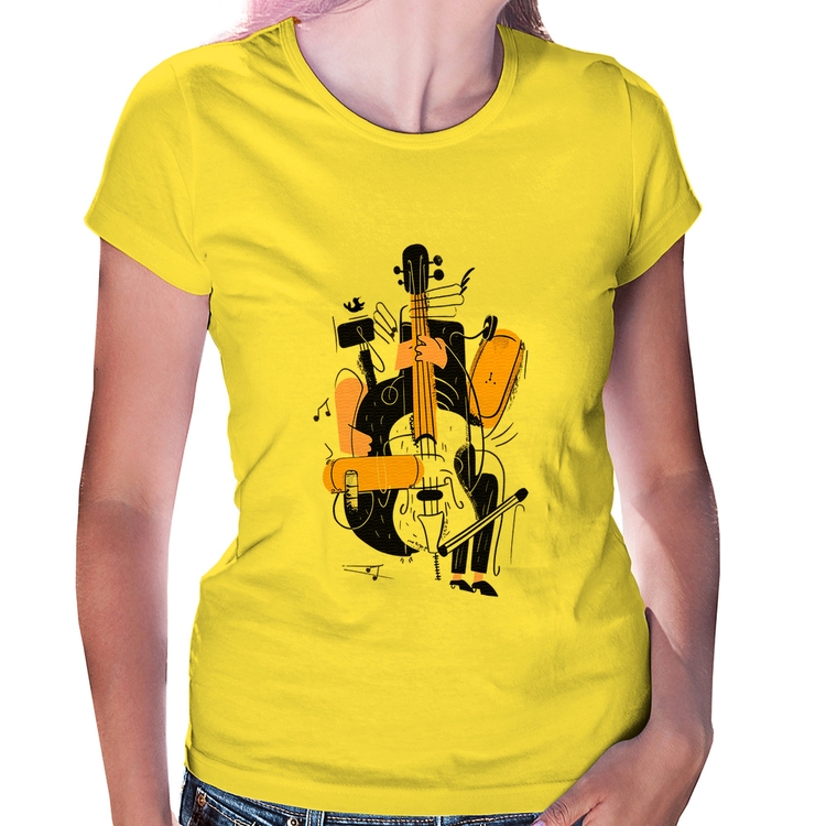 Baby Look Jazzy Bass - Amarela