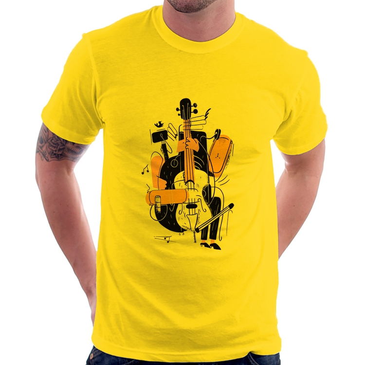 Camiseta Jazzy Bass - Amarela