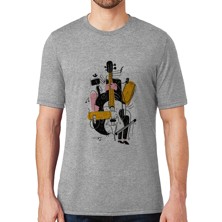 Camiseta Jazzy Bass - Cinza