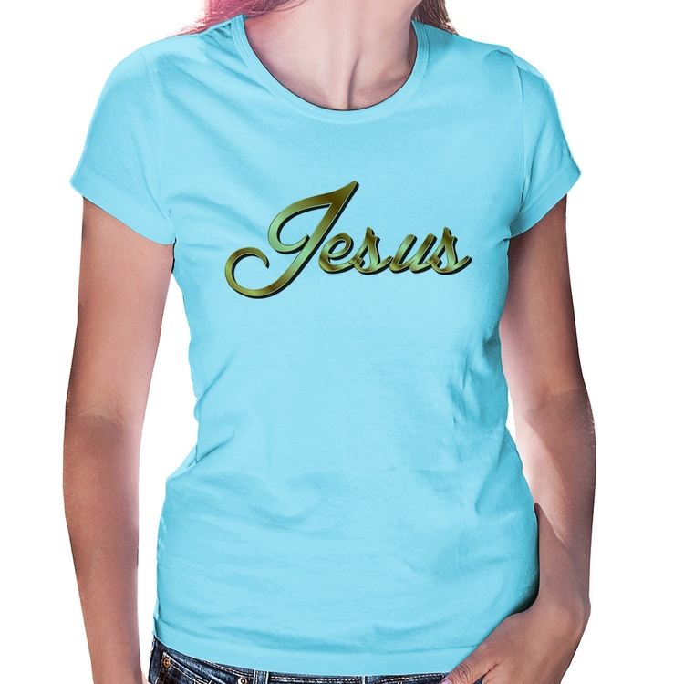 Baby Look Jesus  - Azul Bebê