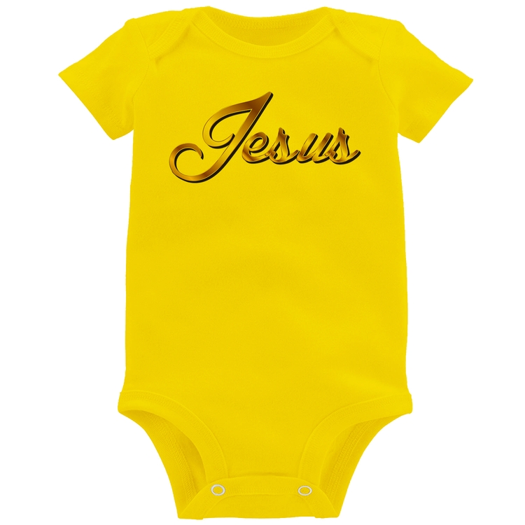 Body Bebê Jesus  - Amarelo