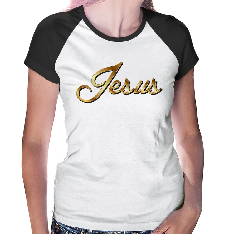 Baby Look Raglan Jesus 