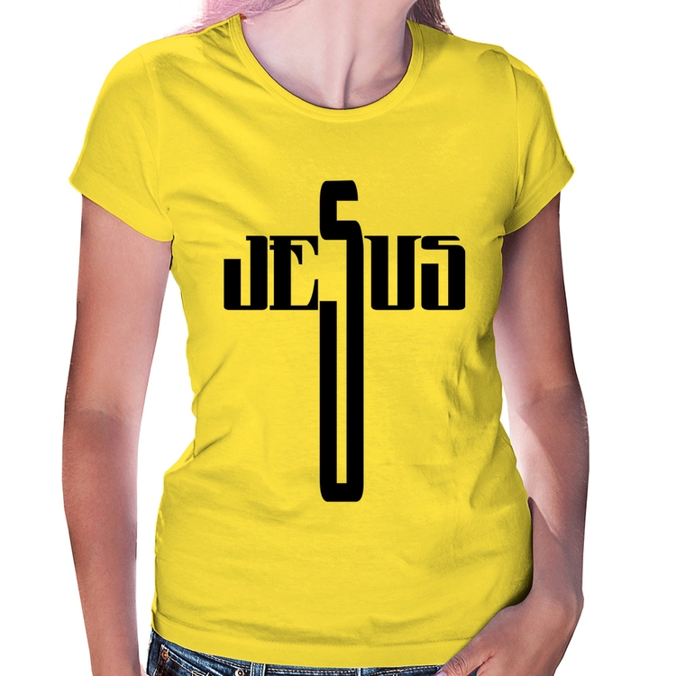 Baby Look Jesus Cruz - Amarela