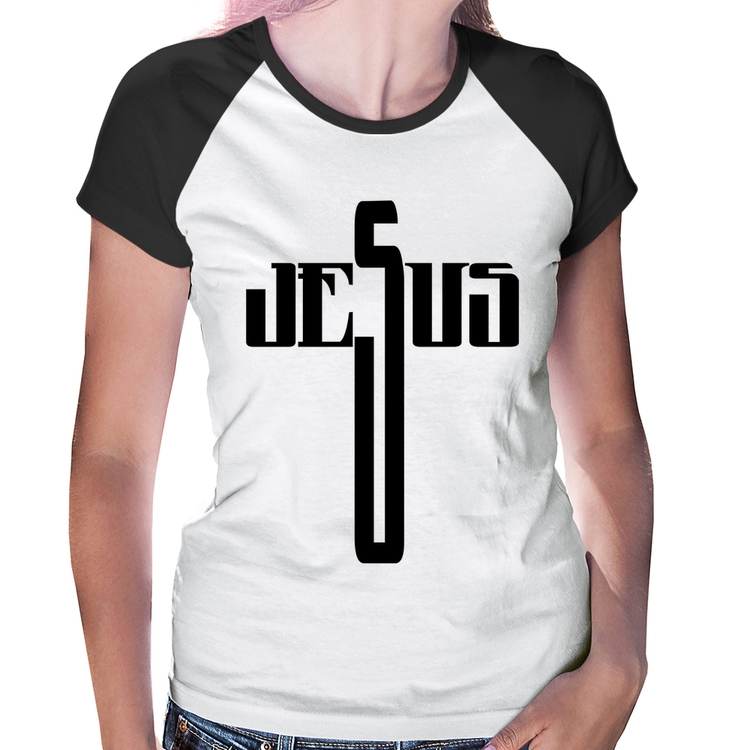 Baby Look Raglan Jesus Cruz