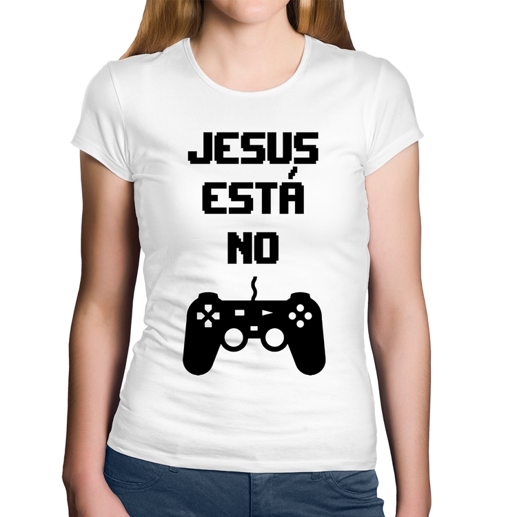 Baby Look Algodão Jesus está no controle - Branca