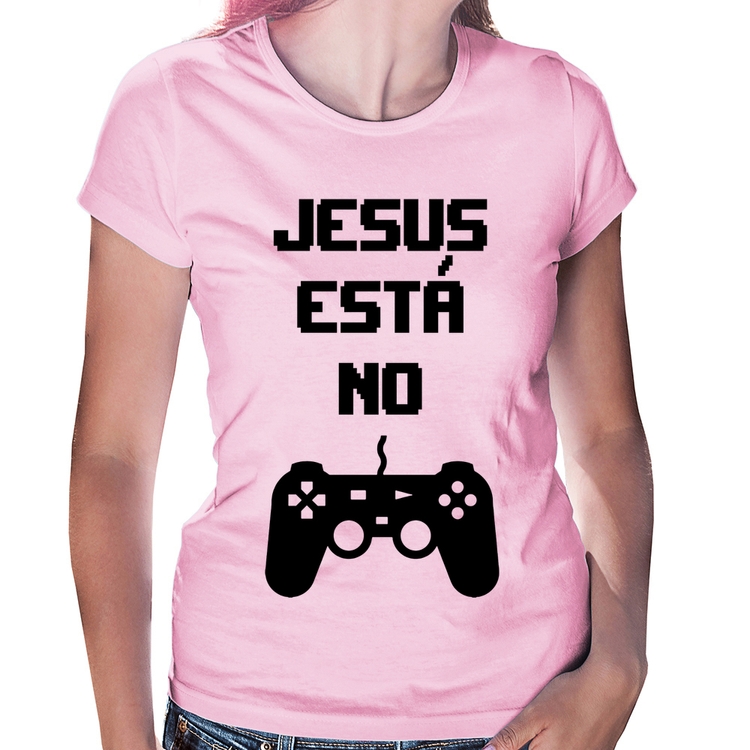 Baby Look Jesus está no controle - Rosa Bebê