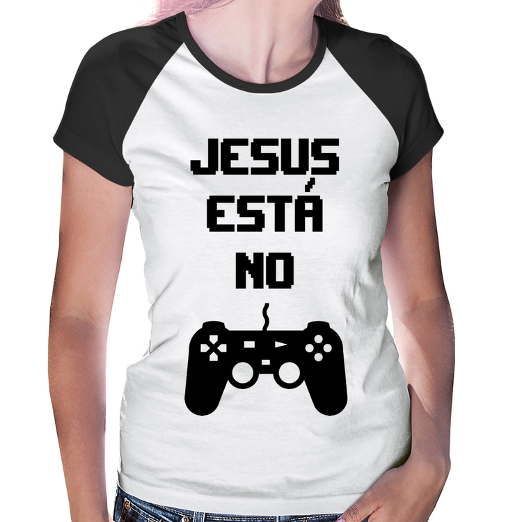 Baby Look Raglan Jesus está no controle