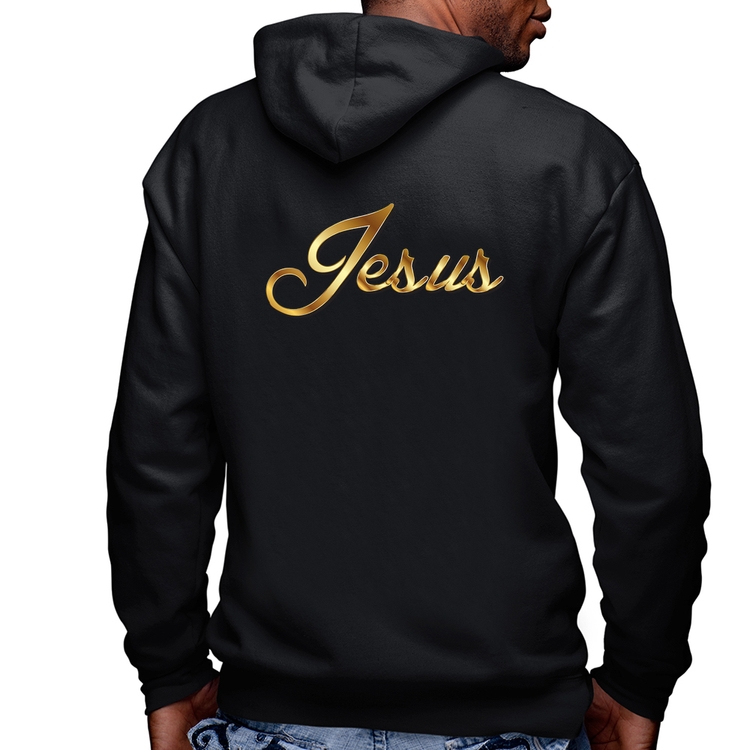 Blusa Moletom Jesus  Masculina com Capuz e Zíper