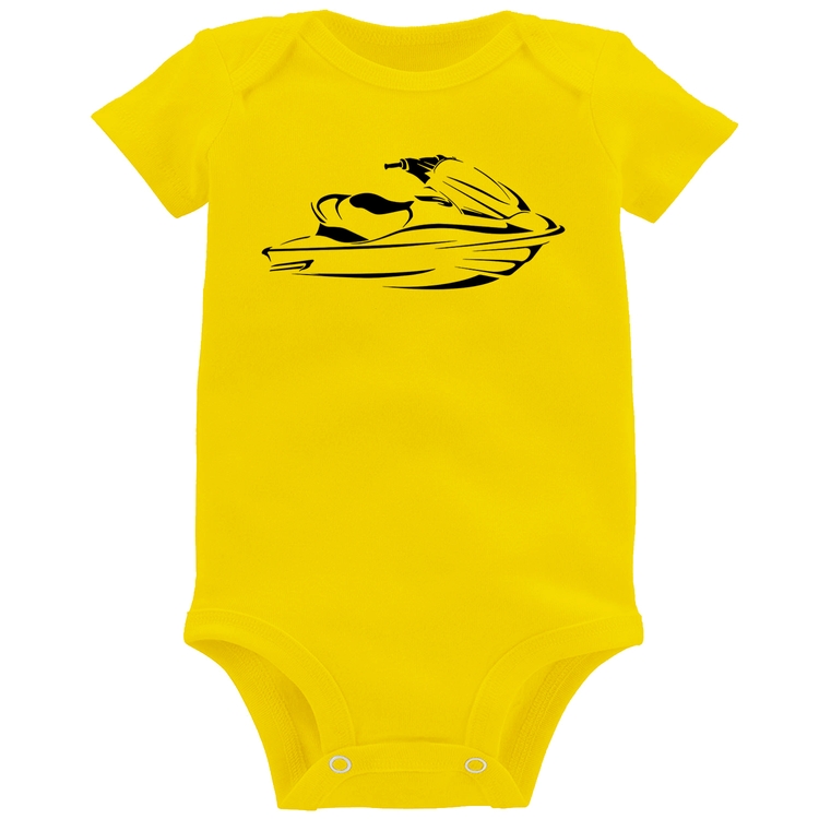 Body Bebê Jet Ski - Amarelo
