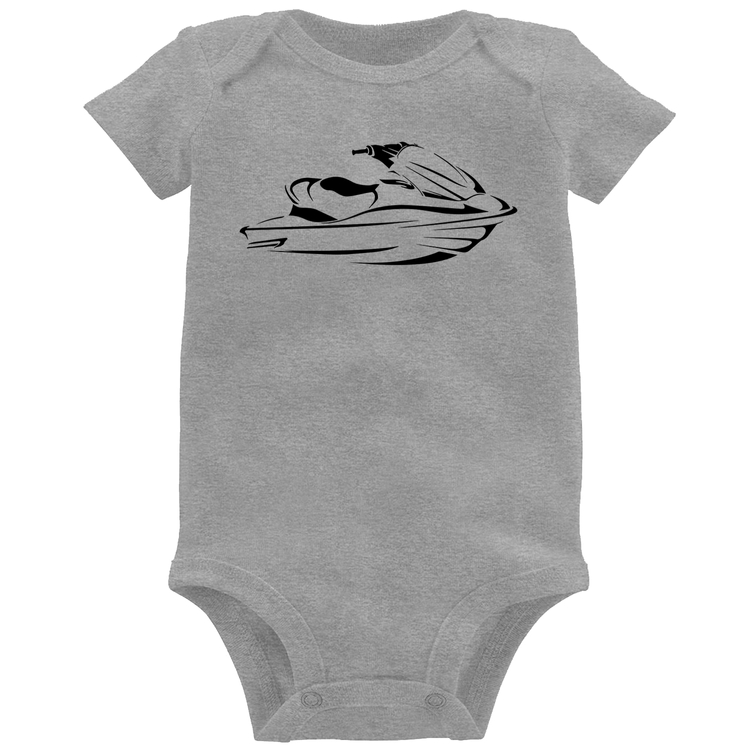 Body Bebê Jet Ski - Cinza