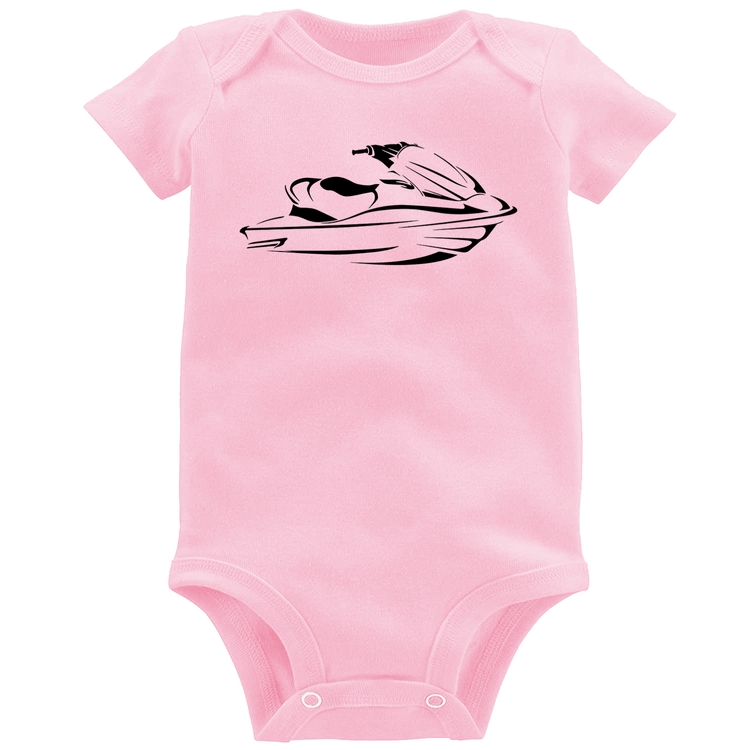 Body Bebê Jet Ski - Rosa Bebê