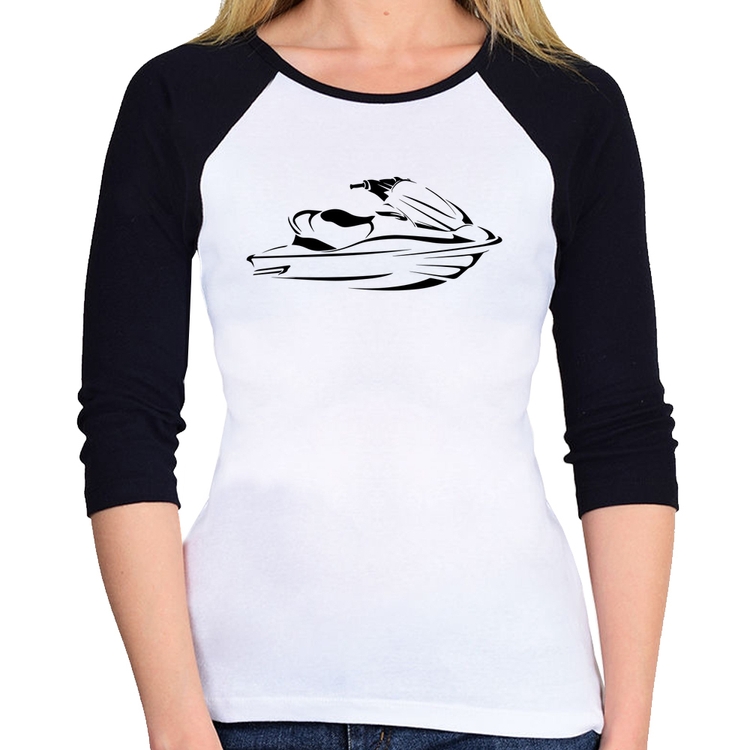 Baby Look Raglan Jet Ski Manga 3/4