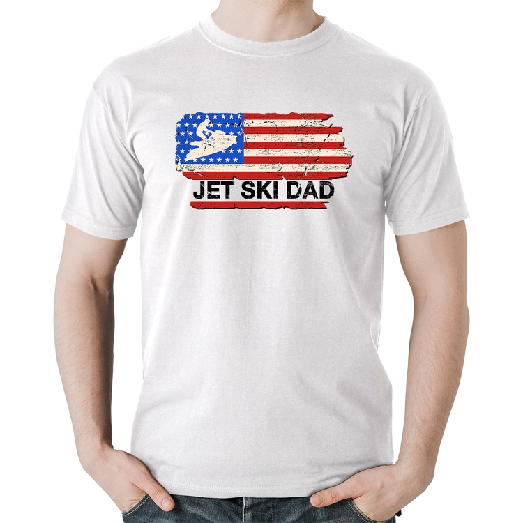 Camiseta Algodão Jet Ski Dad - Branca