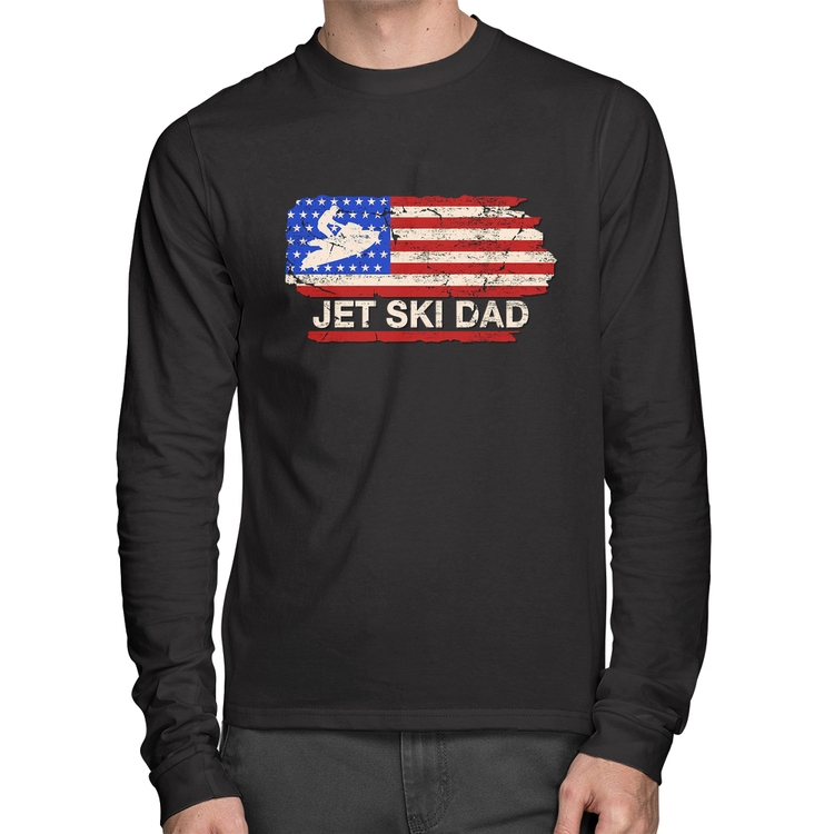 Camiseta Algodão Jet Ski Dad Manga Longa