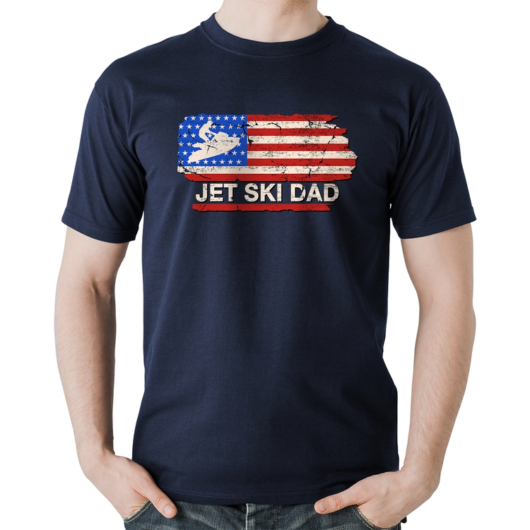 Camiseta Algodão Jet Ski Dad - Marinho