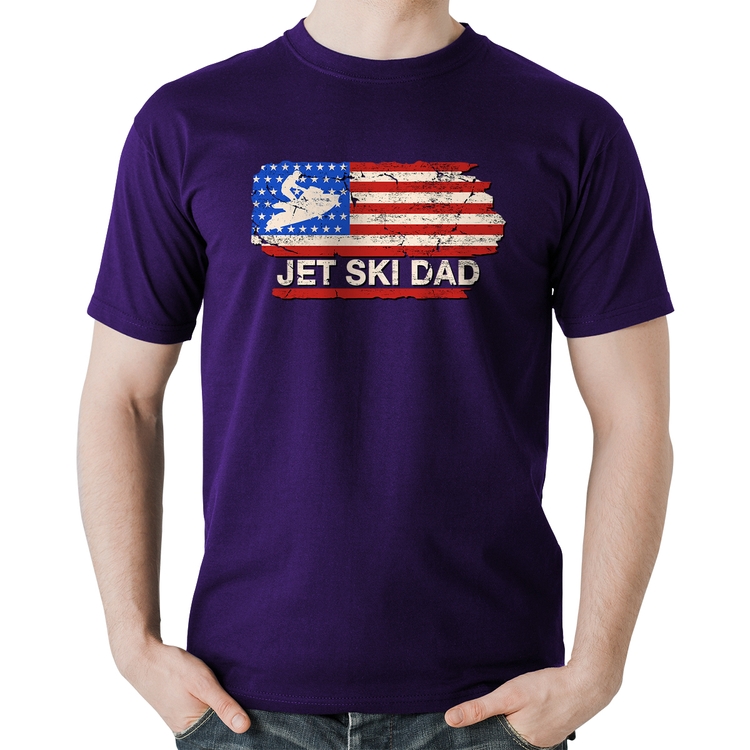 Camiseta Algodão Jet Ski Dad - Roxa