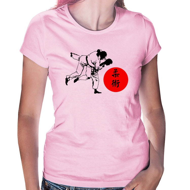Baby Look Jiu Jitsu Judô Artes Marciais - Rosa Bebê