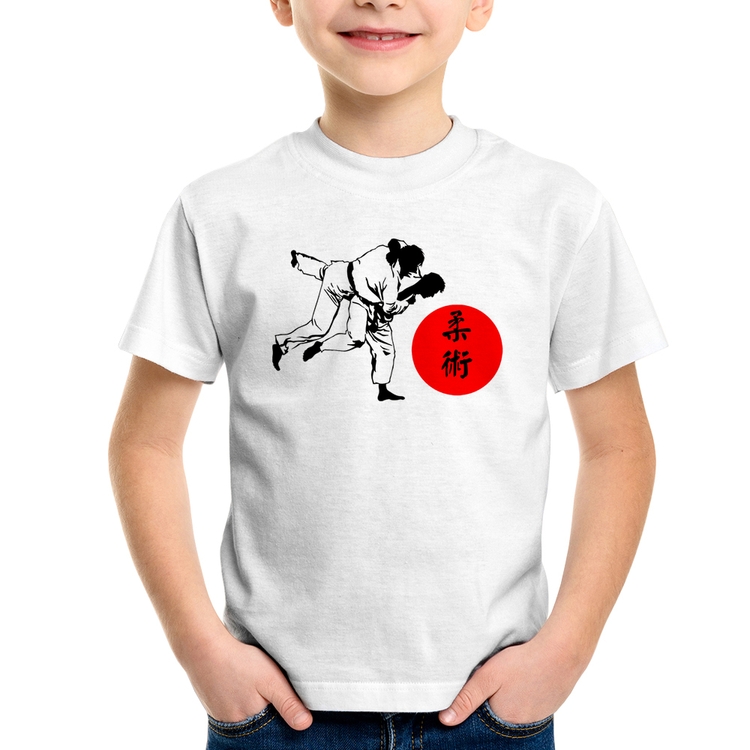 Camiseta Infantil Jiu Jitsu Judô Artes Marciais