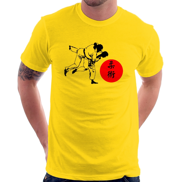 Camiseta Jiu Jitsu Judô Artes Marciais - Amarela