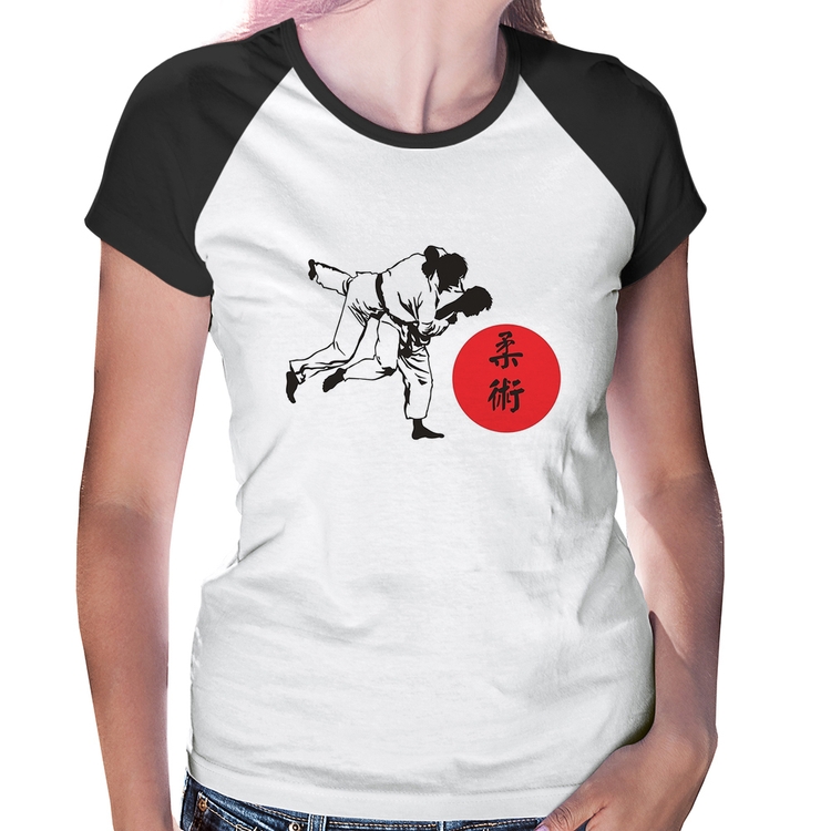Baby Look Raglan Jiu Jitsu Judô Artes Marciais