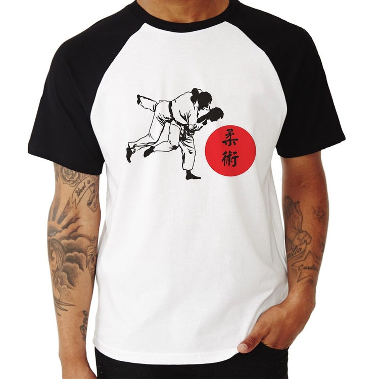 Camiseta Raglan Jiu Jitsu Judô Artes Marciais