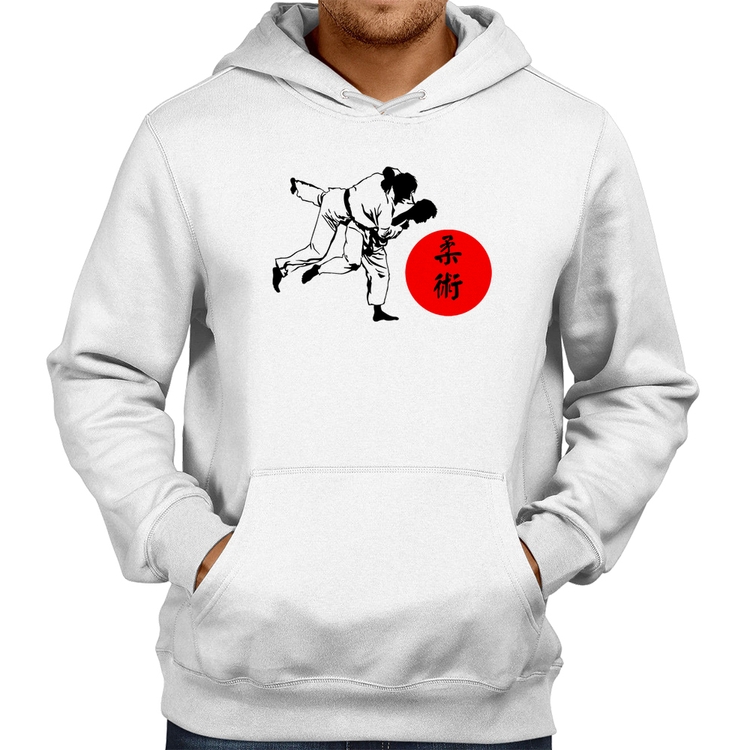 Moletom Jiu Jitsu Judô Artes Marciais - Branco