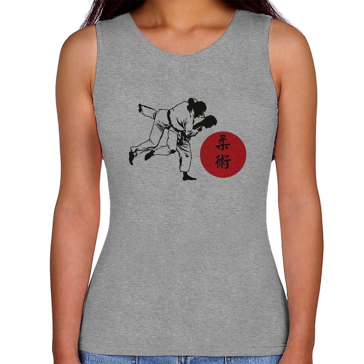 Regata Feminina Jiu Jitsu Judô Artes Marciais - Cinza