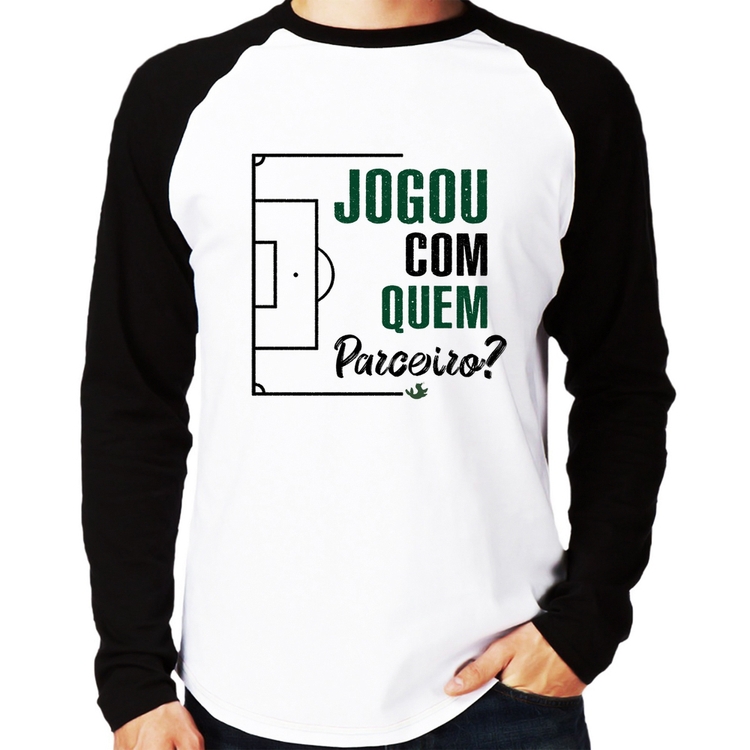 Camiseta Raglan Jogou com quem parceiro? Manga Longa