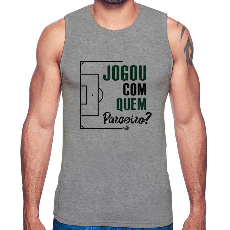 Regata Jogou com quem parceiro? - Cinza