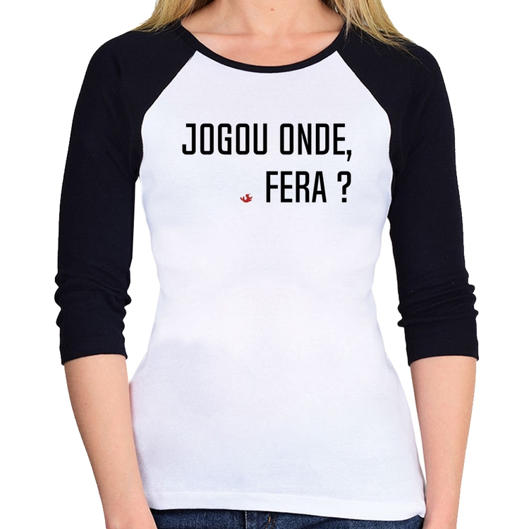 Baby Look Raglan Jogou onde fera? Manga 3/4