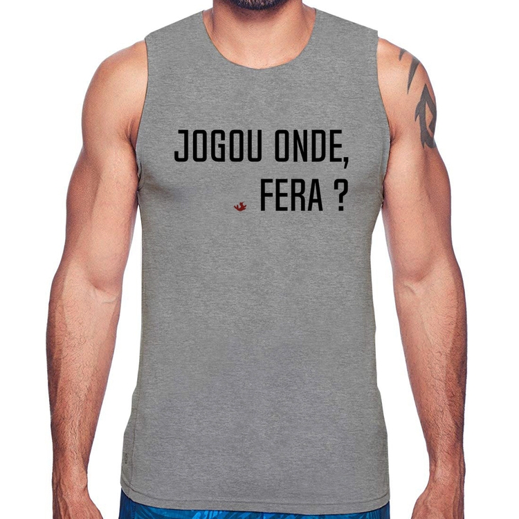 Regata Jogou onde fera? - Cinza