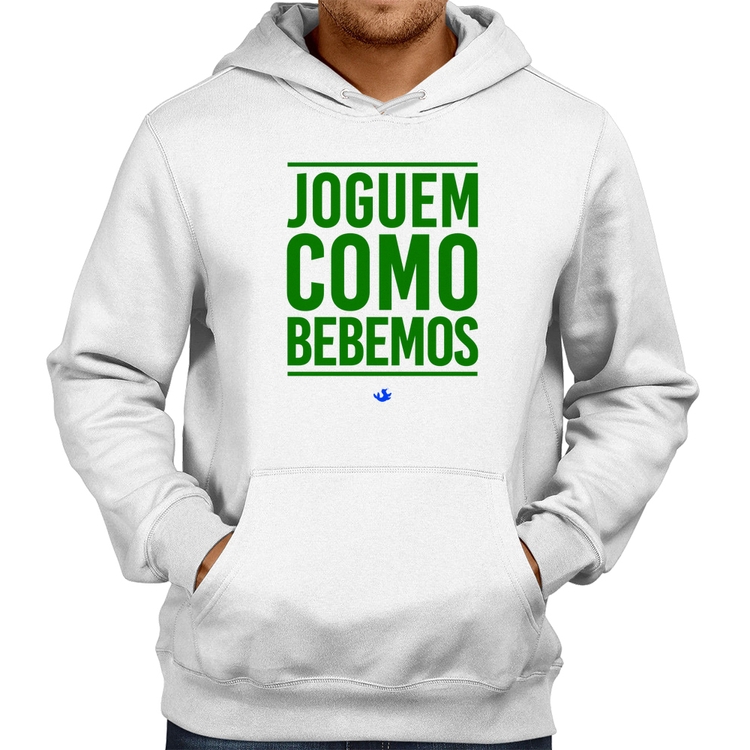 Moletom Joguem como bebemos (Copa do Mundo - Seleção Brasileira) - Branco