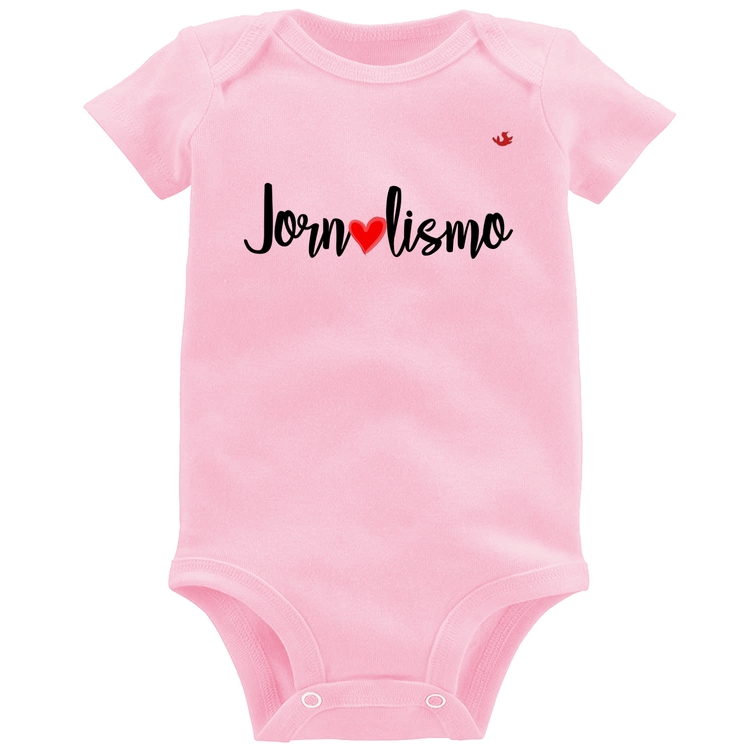 Body Bebê Jornalismo por amor - Rosa Bebê
