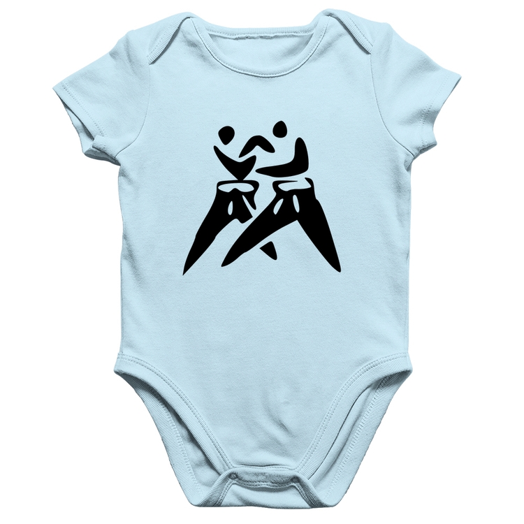 Body Bebê Algodão Judô Jiu Jitsu - Azul Bebê