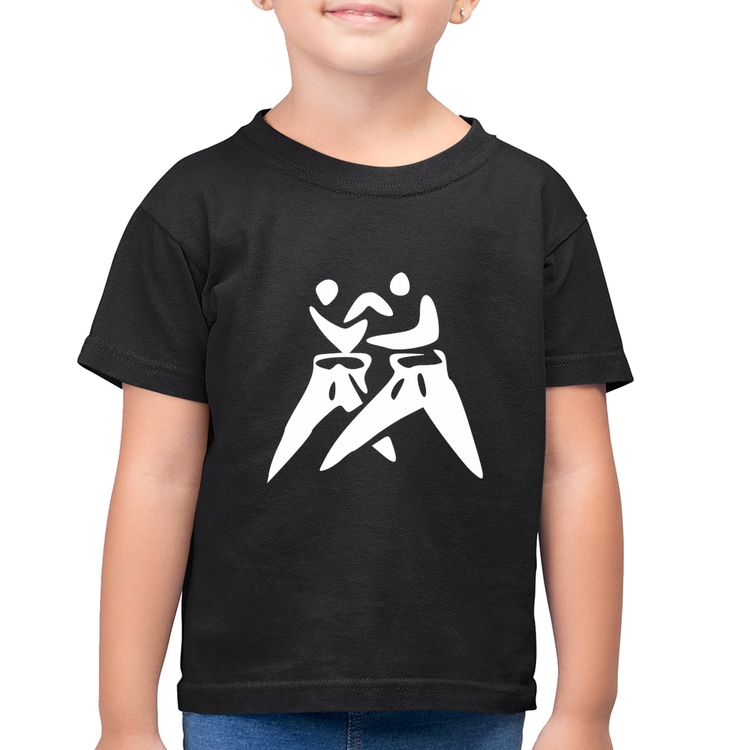 Camiseta Algodão Infantil Judô Jiu Jitsu