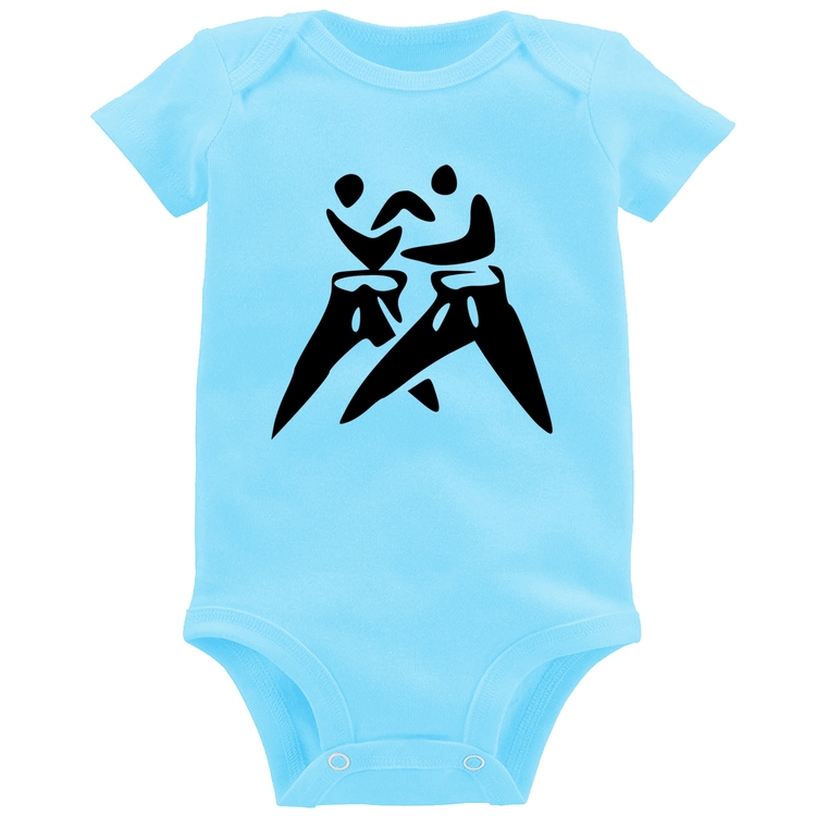 Body Bebê Judô Jiu Jitsu - Azul Bebê