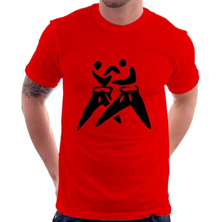 Camiseta Judô Jiu Jitsu - Vermelha