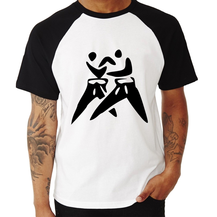 Camiseta Raglan Judô Jiu Jitsu