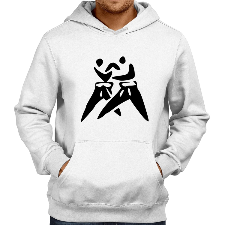 Moletom Judô Jiu Jitsu - Branco