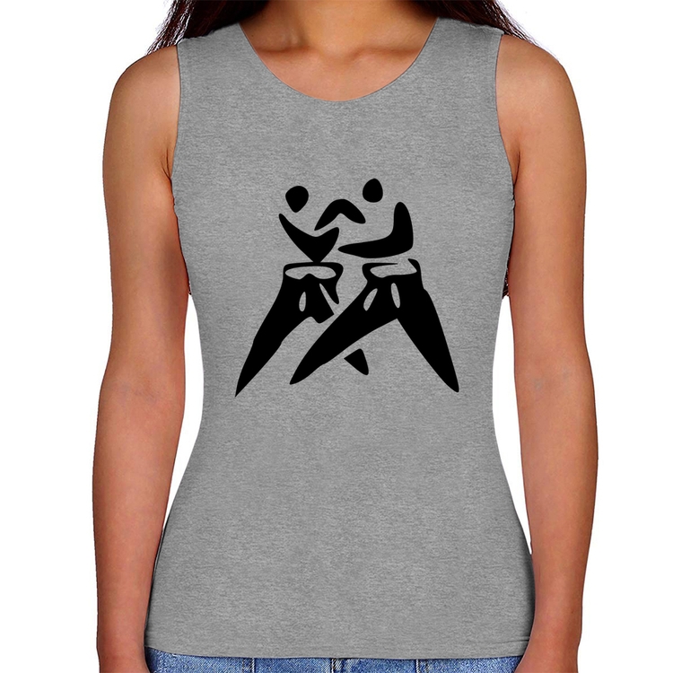 Regata Feminina Judô Jiu Jitsu - Cinza