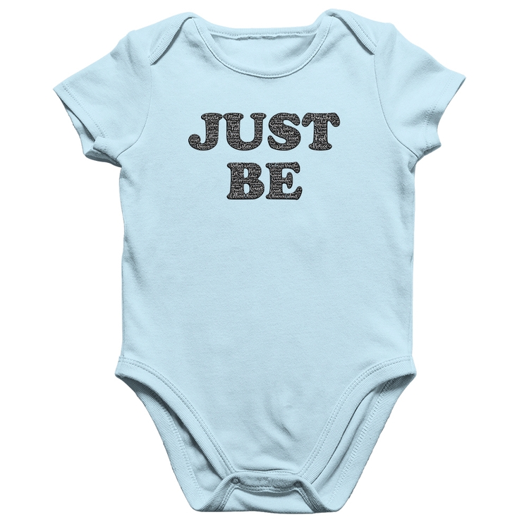 Body Bebê Algodão Just Be - Azul Bebê