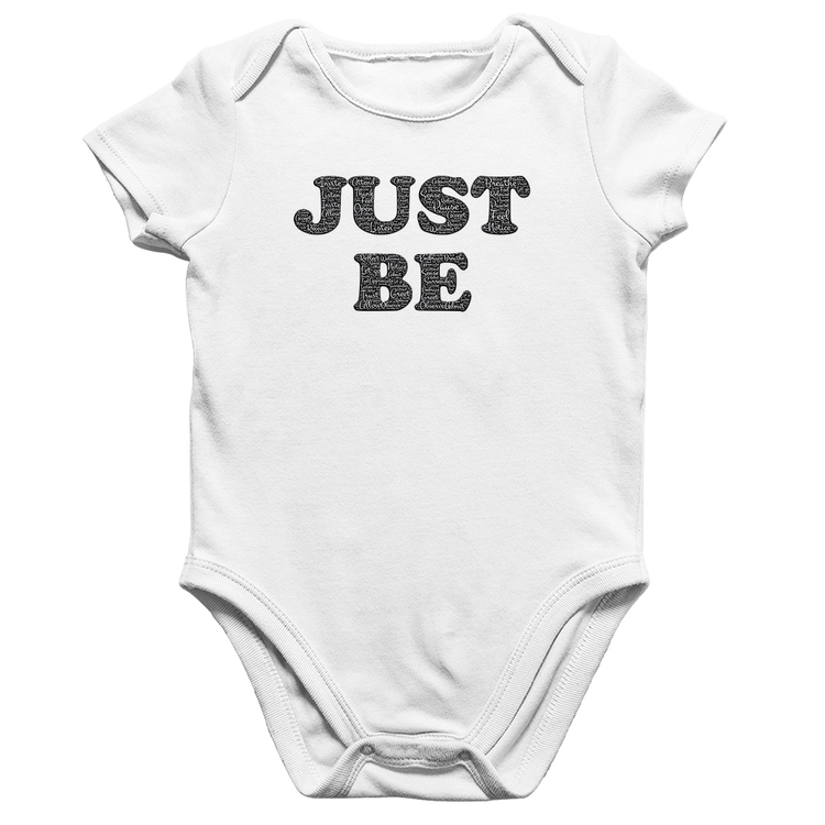 Body Bebê Algodão Just Be - Branco