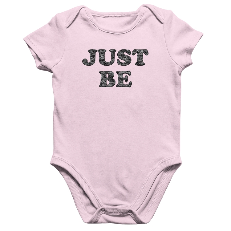 Body Bebê Algodão Just Be - Rosa Bebê