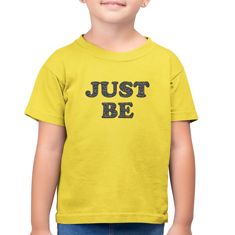 Camiseta Algodão Infantil Just Be - Amarelo Canário