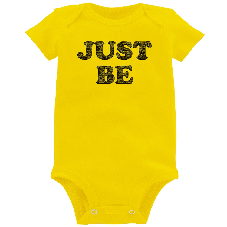 Body Bebê Just Be - Amarelo