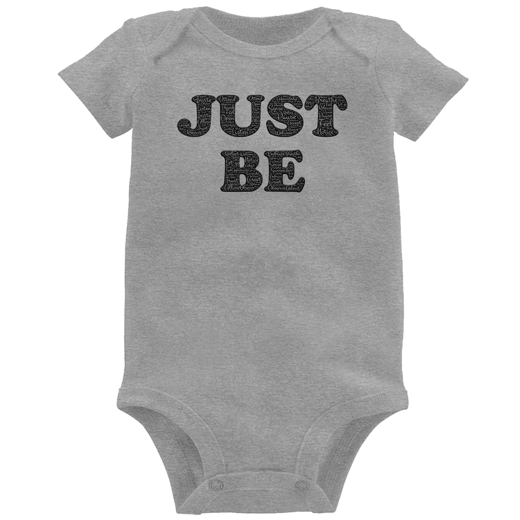 Body Bebê Just Be - Cinza