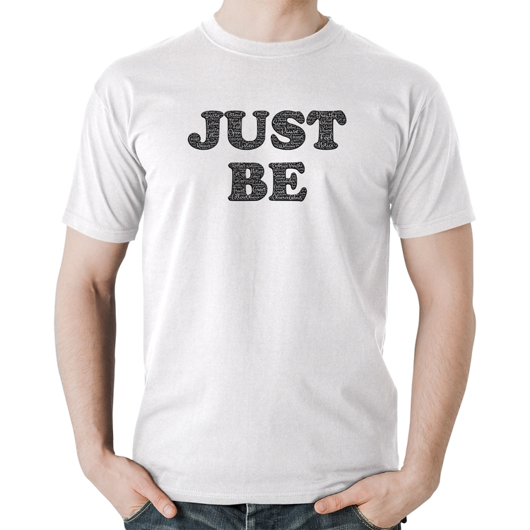 Camiseta Algodão Just Be - Branca