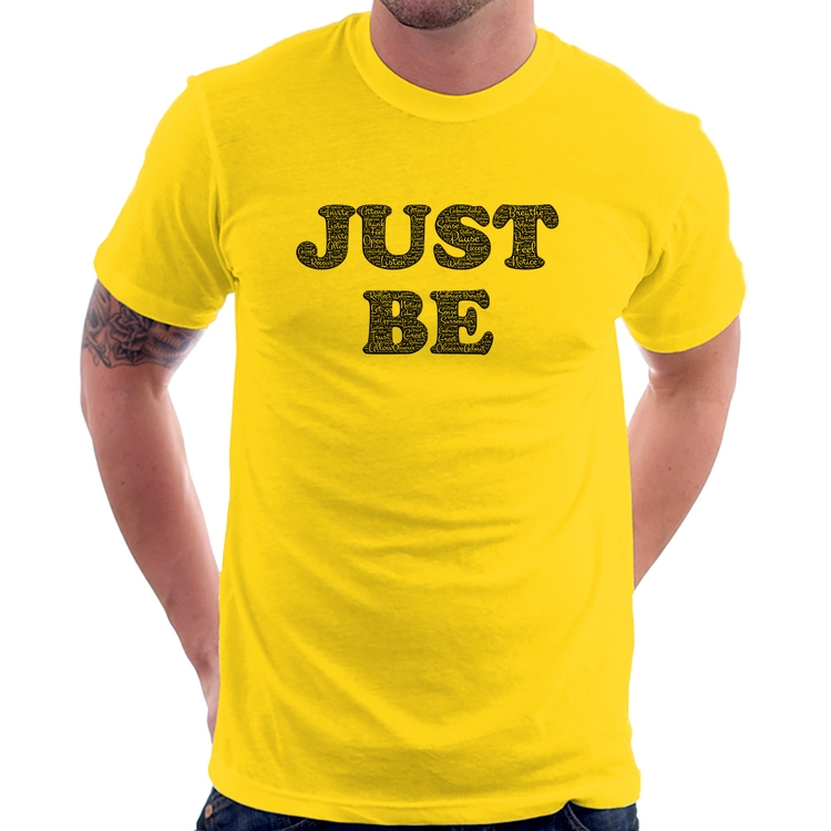 Camiseta Just Be - Amarela
