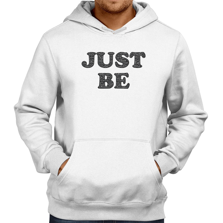 Moletom Just Be - Branco